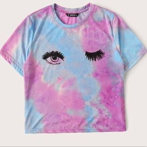 SOLD Brand new tie dye crop tee